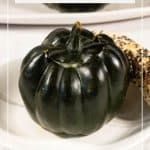 Pinterest image for acorn squash soup.
