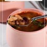 Pinterest image bean soup.