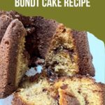 Pinterest image for Cinnamon Swirl Bundt Cake Recipe.