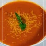 Pinterest image for tomato soup.