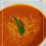 Pinterest image for tomato soup.