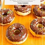 Pinterest image for baked cake donuts.