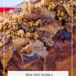 Pinterest image for biscoff lotus spread babka.