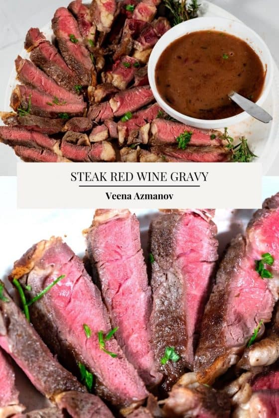From Novice to Master: Pan Seared Steak with Red Wine Sauce - Veena ...