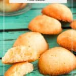 Pinterest image for almond cookies.