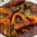 Pinterest image for korma with beef shanks.