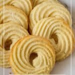 Pinterest image for Danish Butter Cookies.
