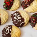Pinterest image for Danish Butter Cookies.