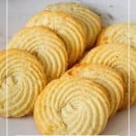 Pinterest image for Danish Butter Cookies.