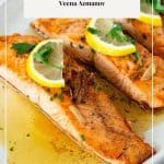 Pinterest image for Garlic Butter Salmon Pan-Seared.