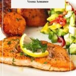 Pinterest image for Garlic Butter Salmon Pan-Seared.