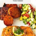 Pinterest image for Garlic Butter Salmon Pan-Seared.
