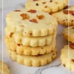 Shortbread cookies Pinterest image.