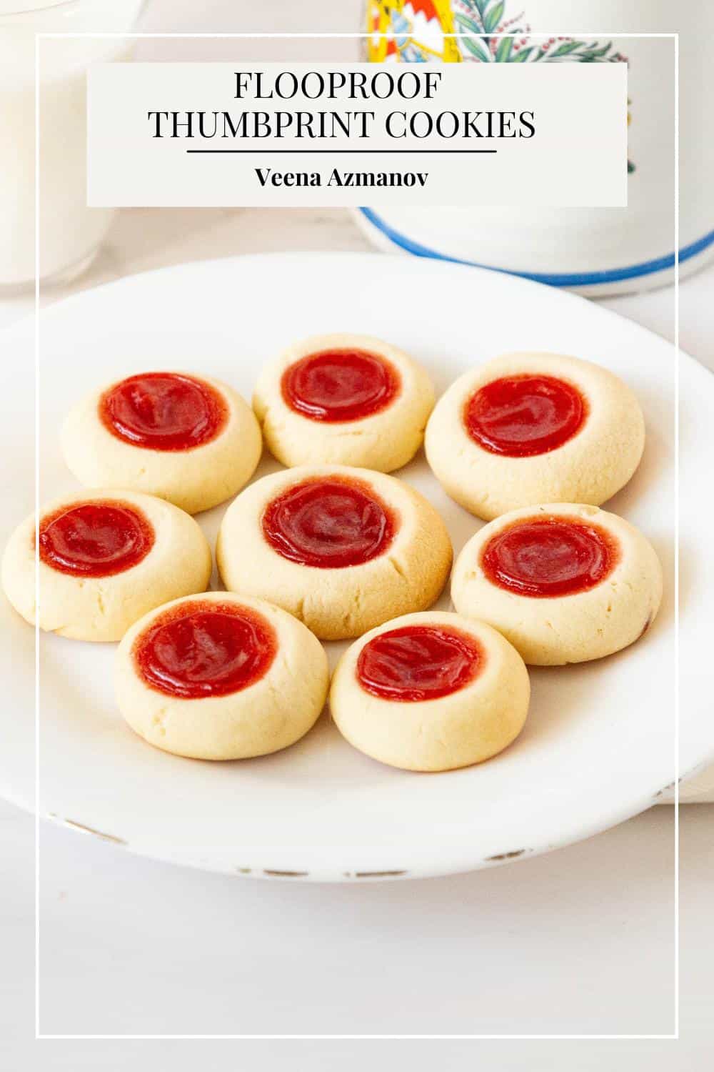 Thumbprint Cookies - Fail Proof Recipe - Veena Azmanov Kitchen