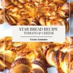 Pinterest image for star bread.