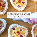Pinterest image for raspberry cheesecake.