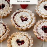 Pinterest image for raspberry jam tartlets.