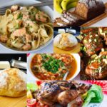 Image collage of what to cook and bake in January.