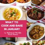 Pinterest image for what to cook and bake in January.