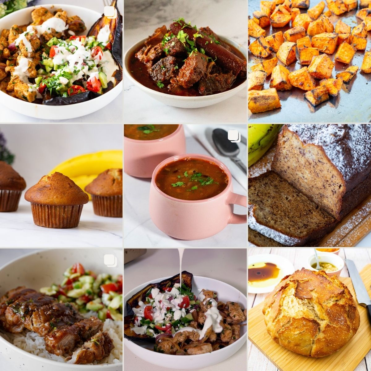 Image collage showing what to cook and bake in January.