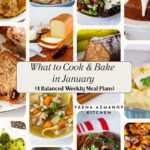 Pinterest image for what to cook and bake in January.