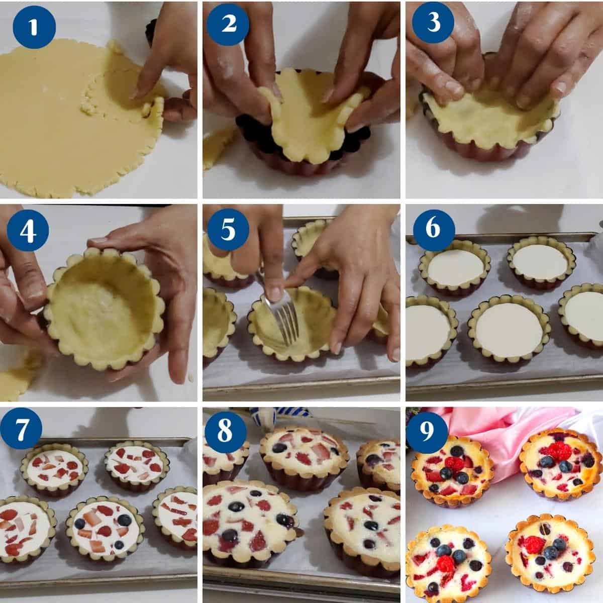 Making the Perfect Berry Cheesecake Tarts   Step by Step - 46