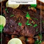 Pinterest image for beef pot roast in oven.