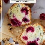 Pinterest image lemon raspberry muffins.