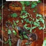 Pinterest image for Moroccan beef tagine.