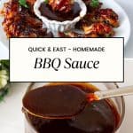 Pinterest image for BBQ Sauce.