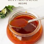 Pinterest image for buffalo sauce.