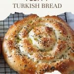 Pinterest image Ramazan Pidesin - Fluffy Turkish Bread.