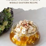 Pinterest image for Marinated Feta Cheese.