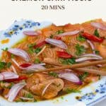 Pinterest image for salmon carpaccio.