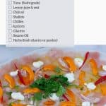 Pinterest image for Tuna Carpaccio.