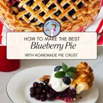 Pinterest image for Homemade Blueberry Pie.