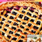 Pinterest image for Homemade Blueberry Pie.