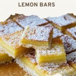 Pinterest image for Lemon Bars Recipe.
