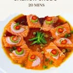 Pinterest image for making salmon crudo.