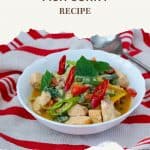 Pinterest image for Thai Fish curry.