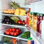 Vegetables in the fridge.