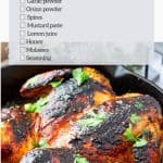 Pinterest image for spatchcock butterflied chicken.