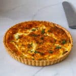 Spinach Quiche with Goat Cheese