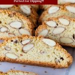 Pinterest image for Biscotti with Crispy Almonds.