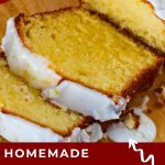 Pinterest image for Lemon Pound Cake.