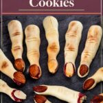 Pinterest Image for Witch Finger Cookies.