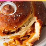 Pinterest image for Apple Honey Round Challah.