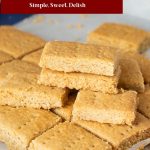 Pinterest image for Shortbread Recipe.