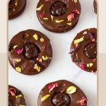 Pinterest image for Chocolate Linzer Cookies.