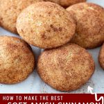 Pinterest image for making Cinnamon Sugar Amish Cookies.
